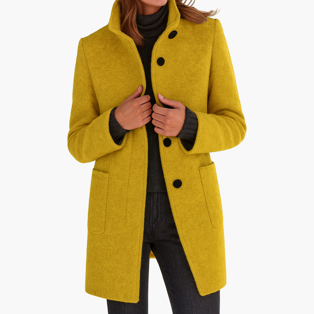 Hazel™ | Elegant Classic Coat With Buttons 8