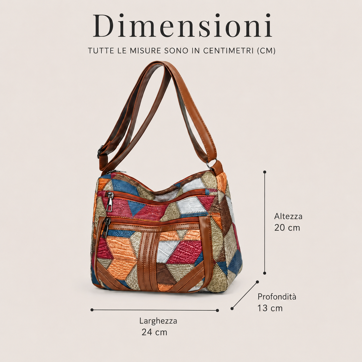 Linda™ | Colorful Patchwork Shoulder Bag 3