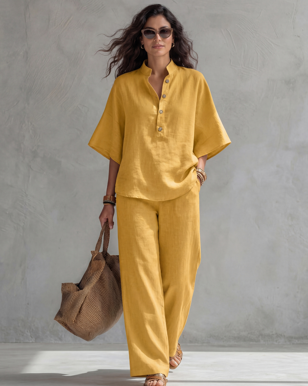 Sophie | Complete set with button-up blouse