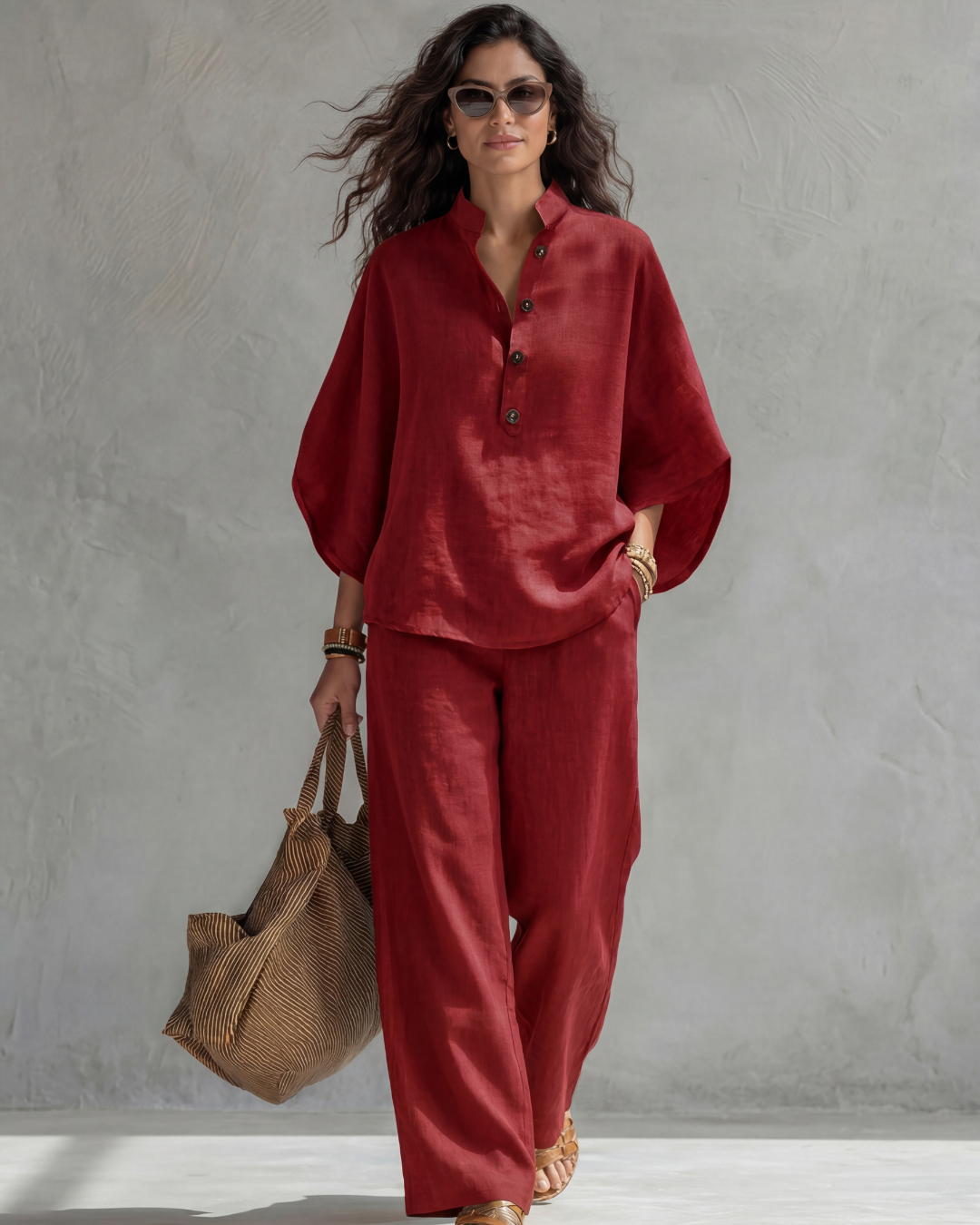 Sophie | Complete set with button-up blouse