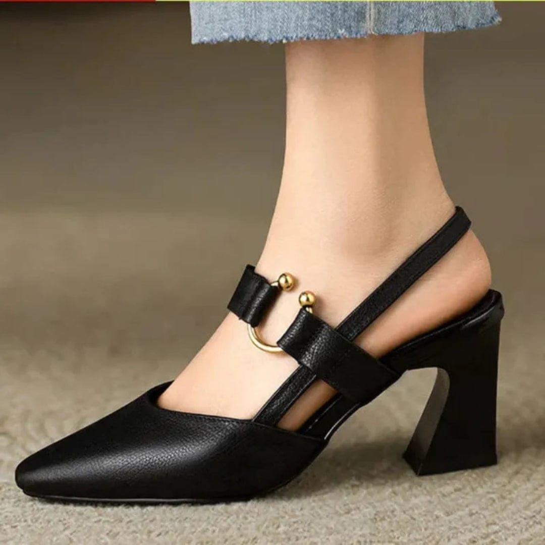 Elaine™ | Orthopedic Pumps with Pointed Toe and Block Heel