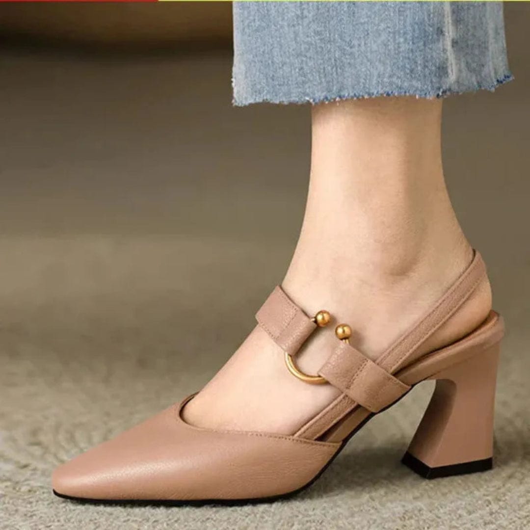 Elaine™ | Orthopedic Pumps with Pointed Toe and Block Heel 2
