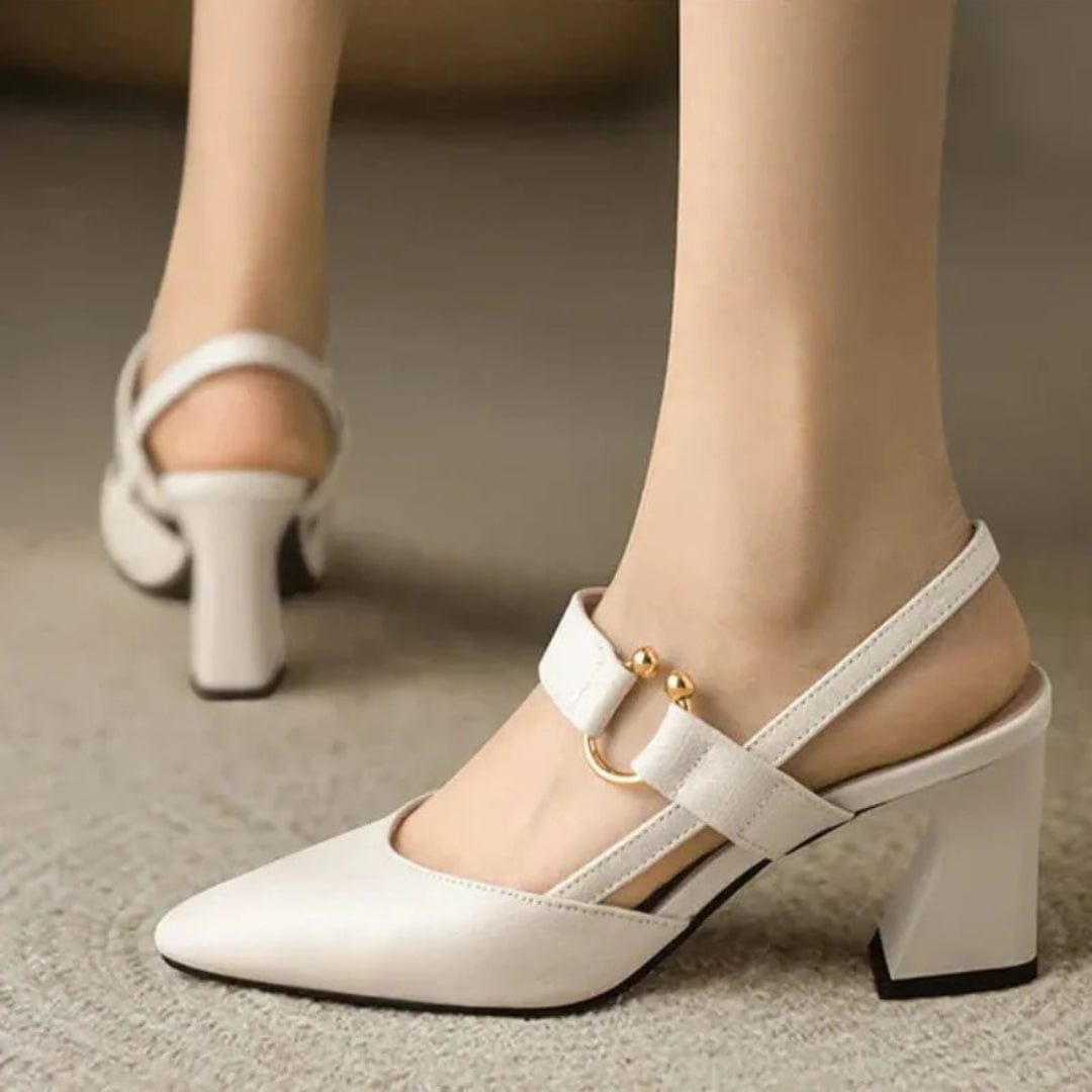 Elaine™ | Orthopedic Pumps with Pointed Toe and Block Heel 3