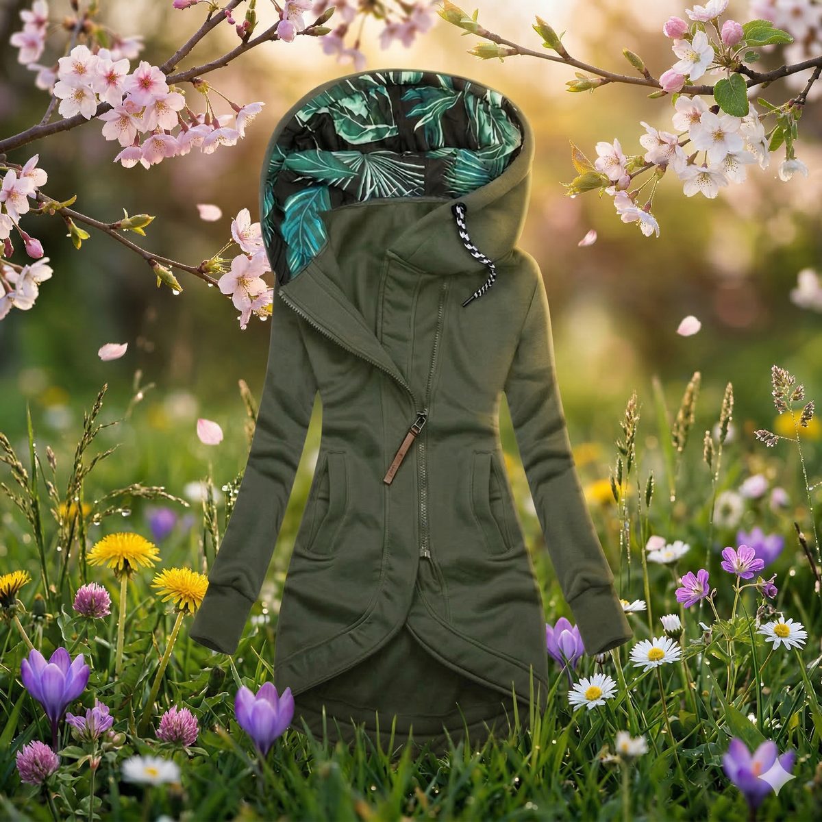 Diane™ | Warm Hooded Mid-Season Jacket