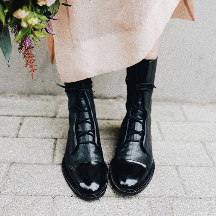 Debra™ | Lace-Up Leather Ankle Boots 4
