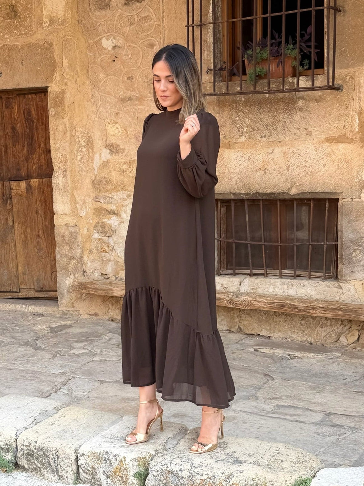Nancy™ | Elegant Tummy-Control Chiffon Maxi Dress 4