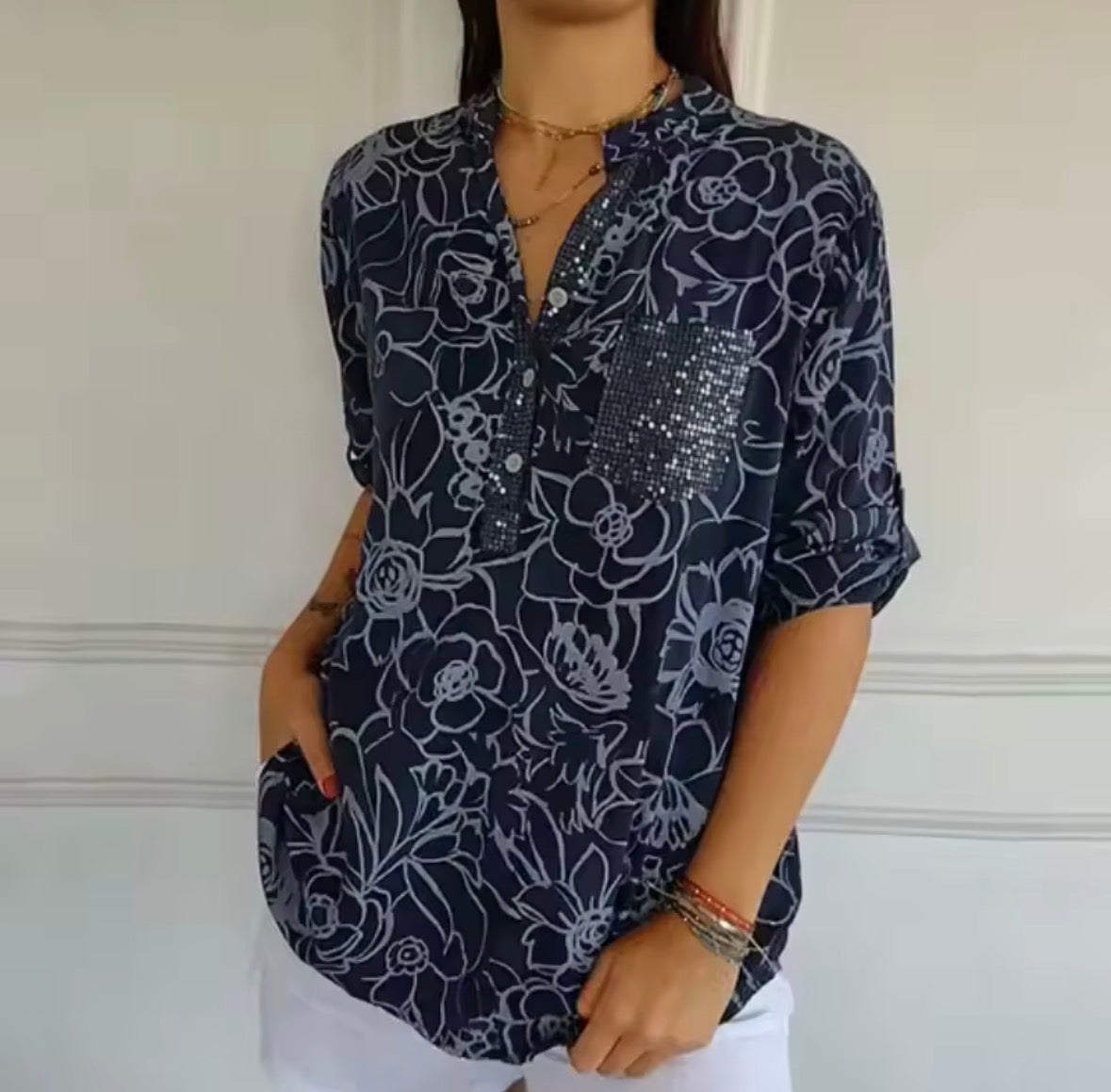 Avery | Elegant Blouse with Pocket