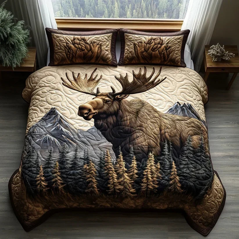 Quilted Duvet Cover Set of 3 Pieces – Forest Animals