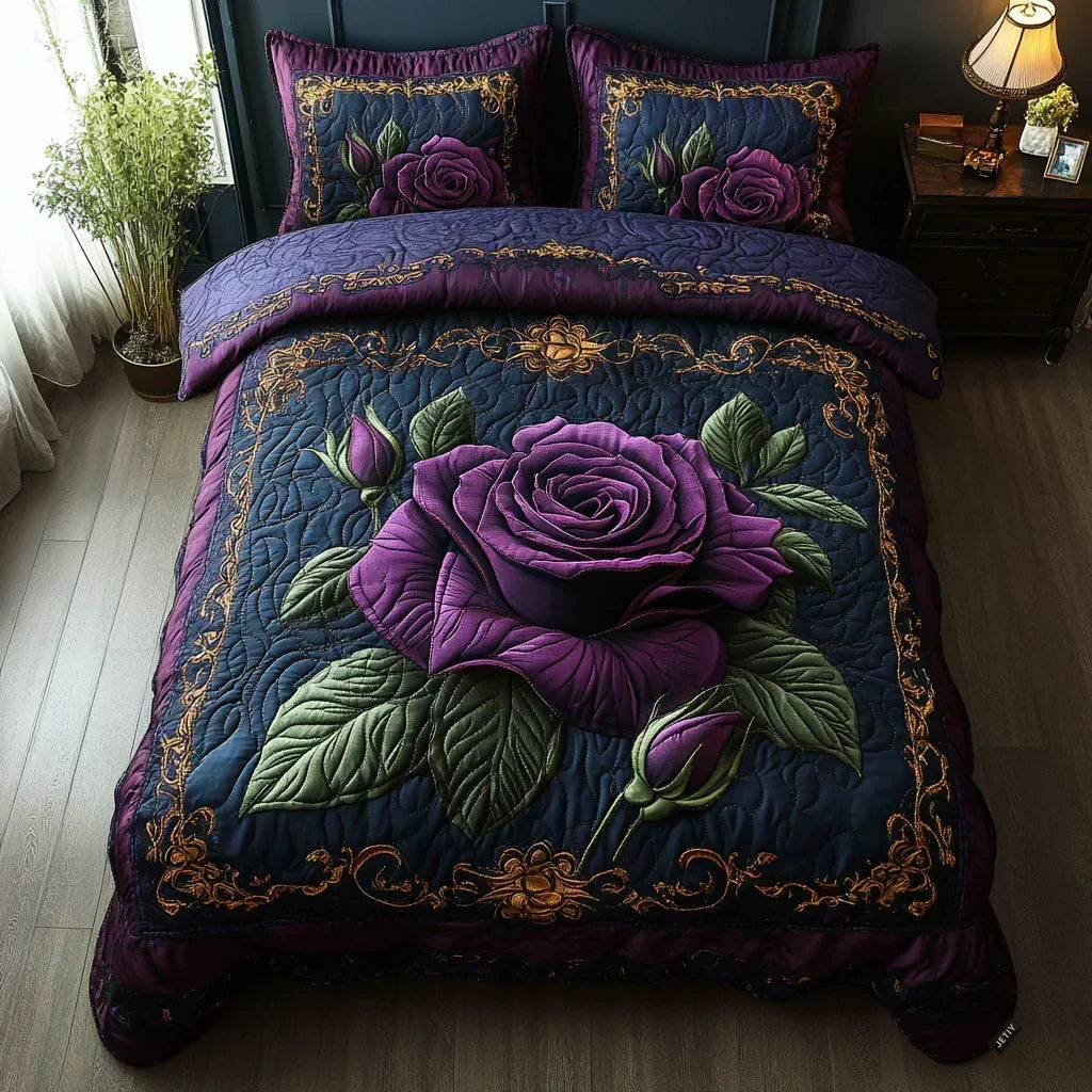 Mattress Duvet Cover Set of 3 Pieces – Violet Pink