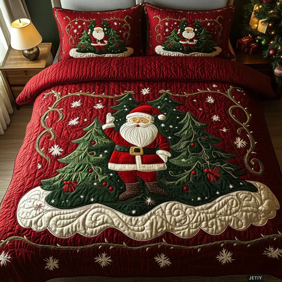 Dressed Bedding 3 Pieces – Santa's Workshop
