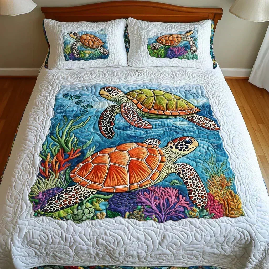 3-Piece Mattress Set – Sea Turtles