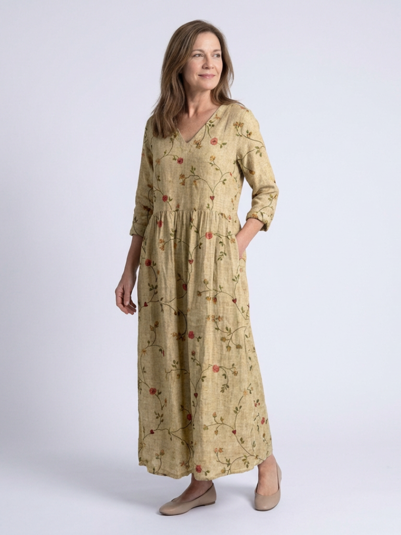 Marina™ | Tummy-Flattering Floral Maxi Dress