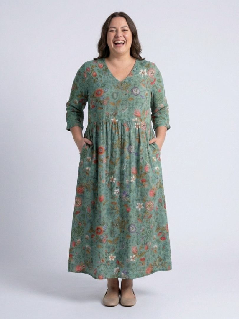 Marina™ | Tummy-Flattering Floral Maxi Dress