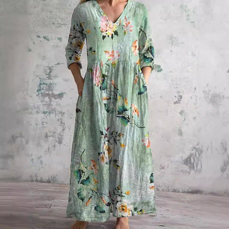 Esther™ | Tummy-Flattering Floral Summer Dress