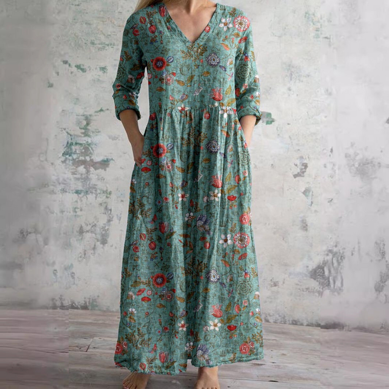 Adelaide™ | Tummy-Flattering Floral Summer Dress