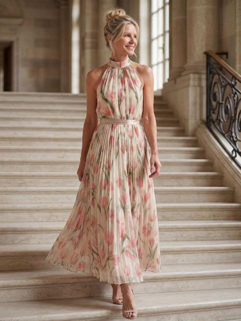 Vanessa™ | Tummy-Flattering Floral Midi Dress