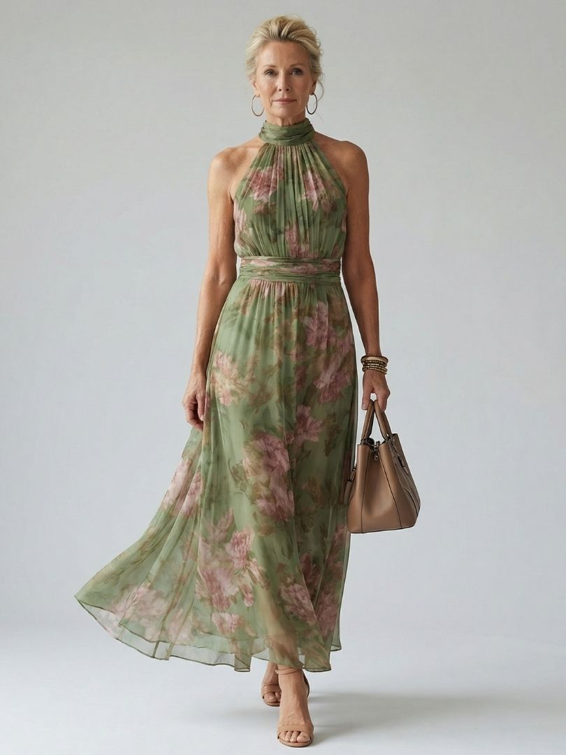Danielle™ | Tummy-Flattering Pleated Midi Dress