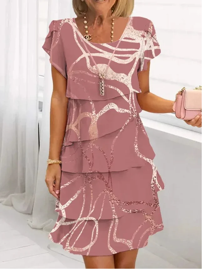 Leona™ | Tummy-Flattering Ruffle Dress