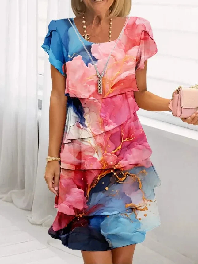 Sylvia™ | Tummy-Flattering Ruffle Dress