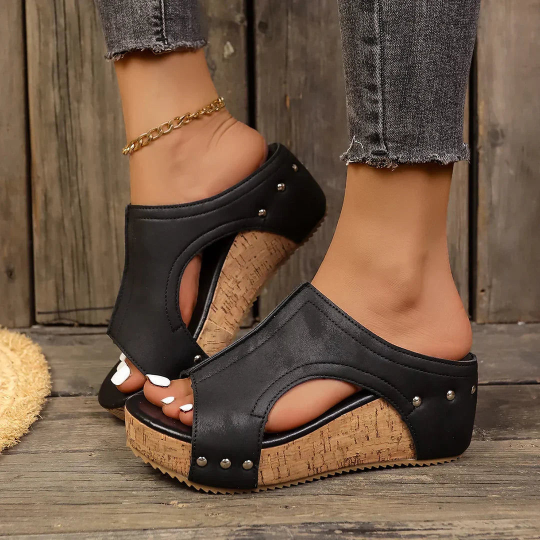 Sofia - Lumi Stud Wedges