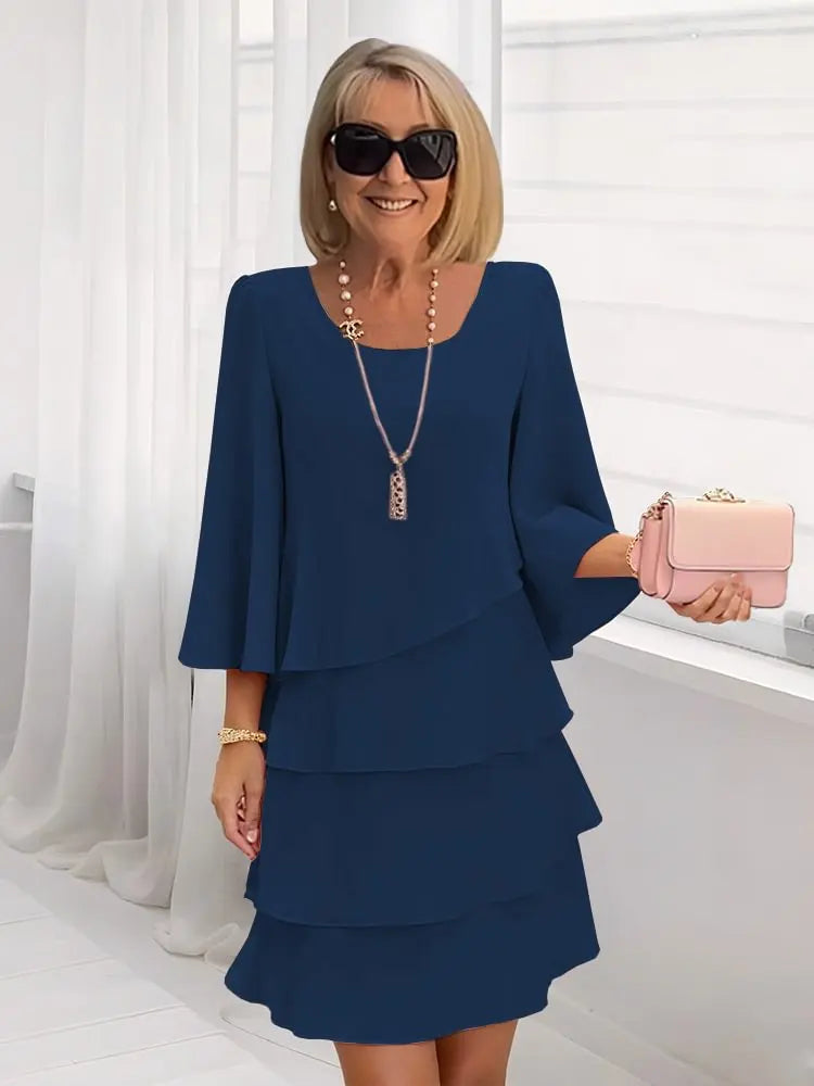 Vivienne™ | Tummy-Flattering Ruffle Dress
