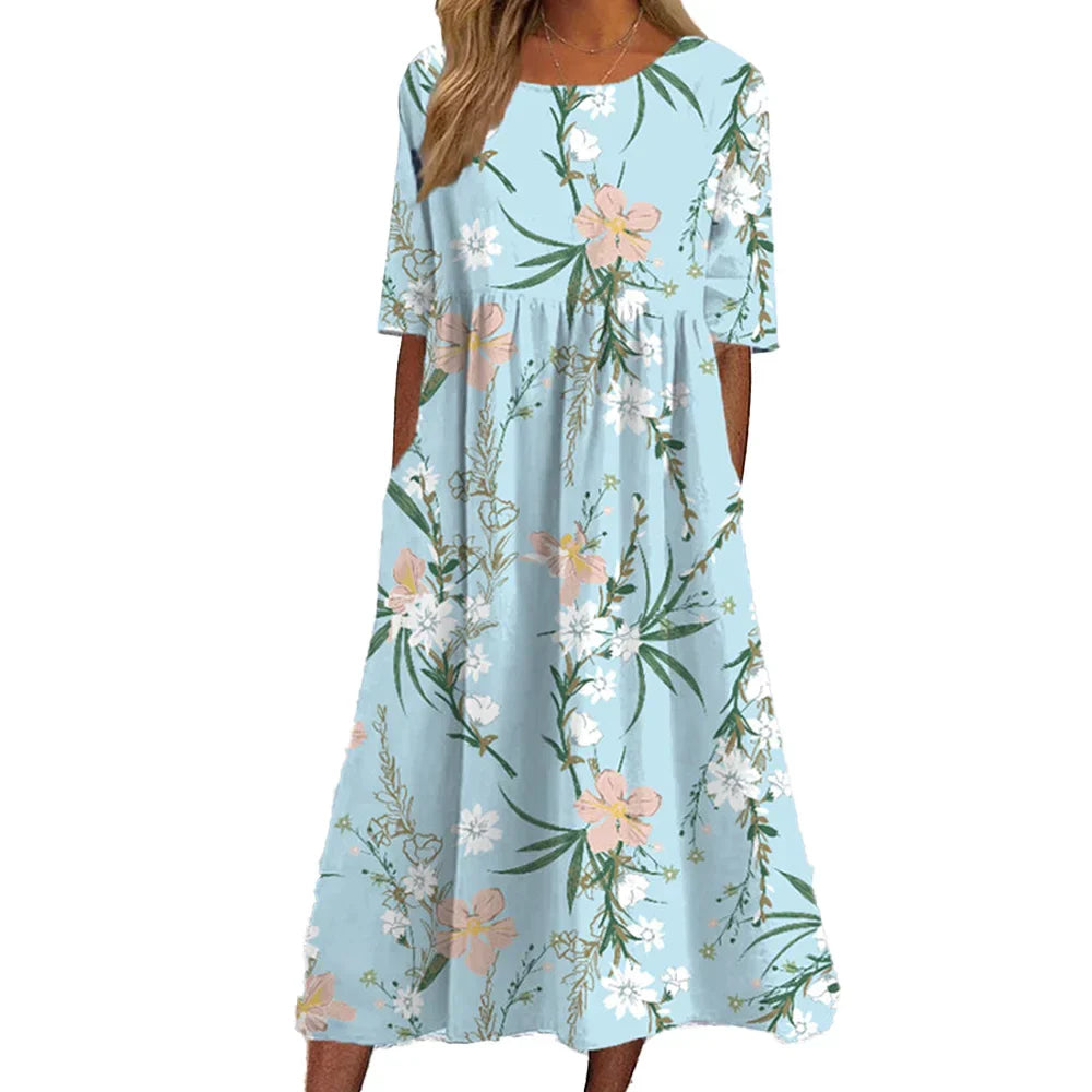 Maeve™ | Tummy-Flattering Floral Maxi Dress