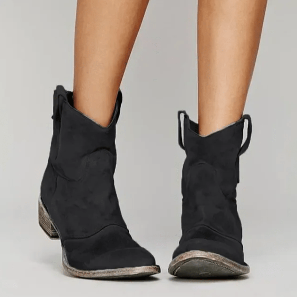 Karen™ | Orthopedic Western Ankle Boots in Suede 6