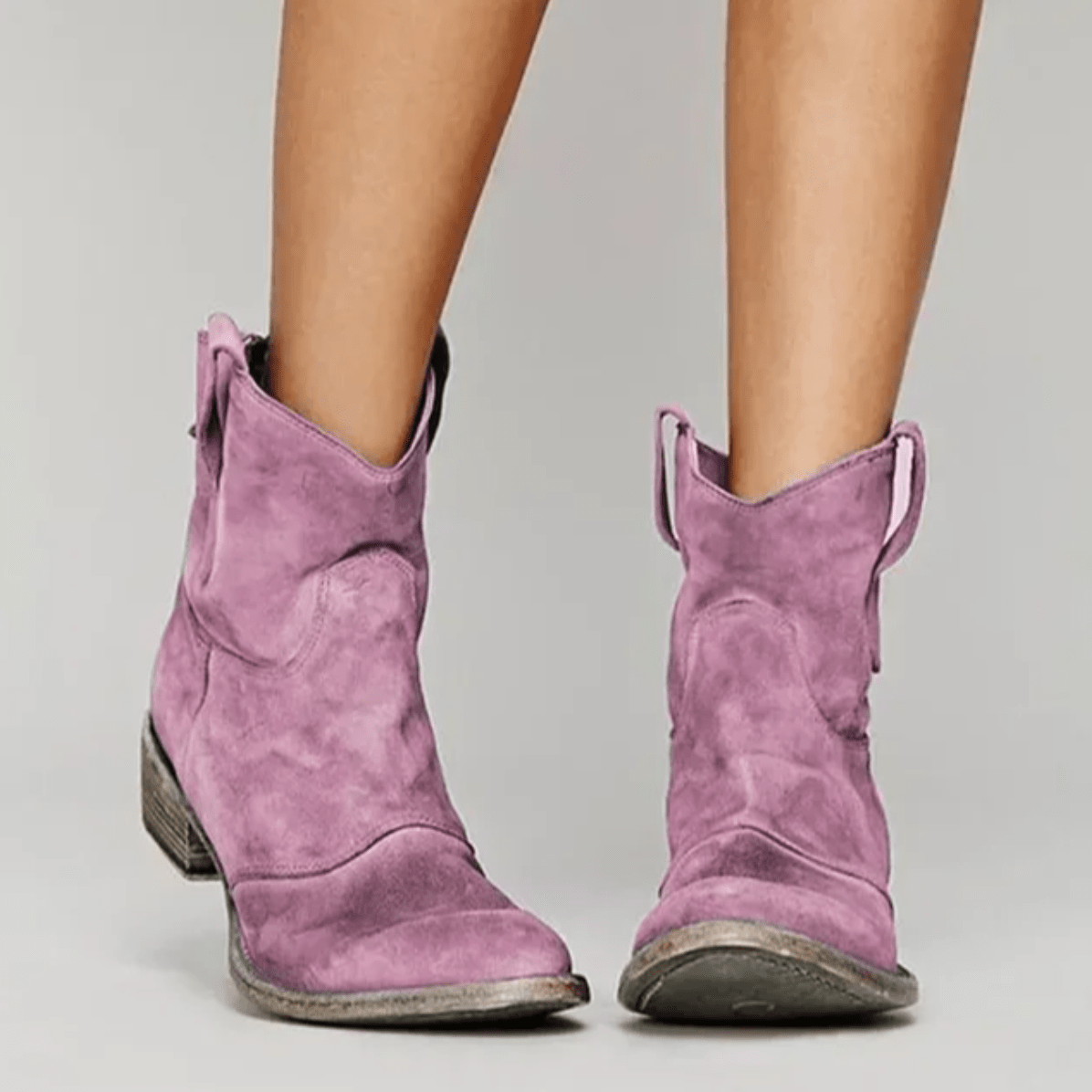 Karen™ | Orthopedic Western Ankle Boots in Suede 5