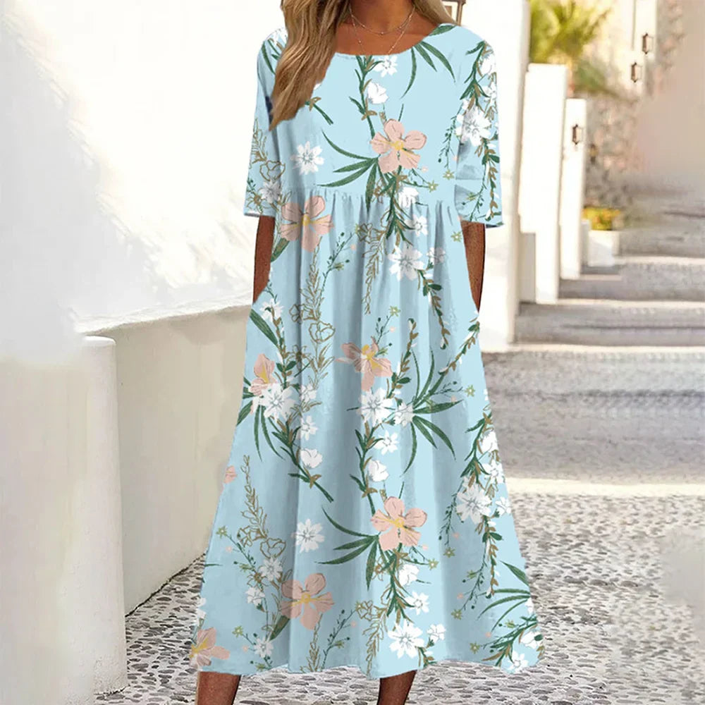 Maeve™ | Tummy-Flattering Floral Maxi Dress