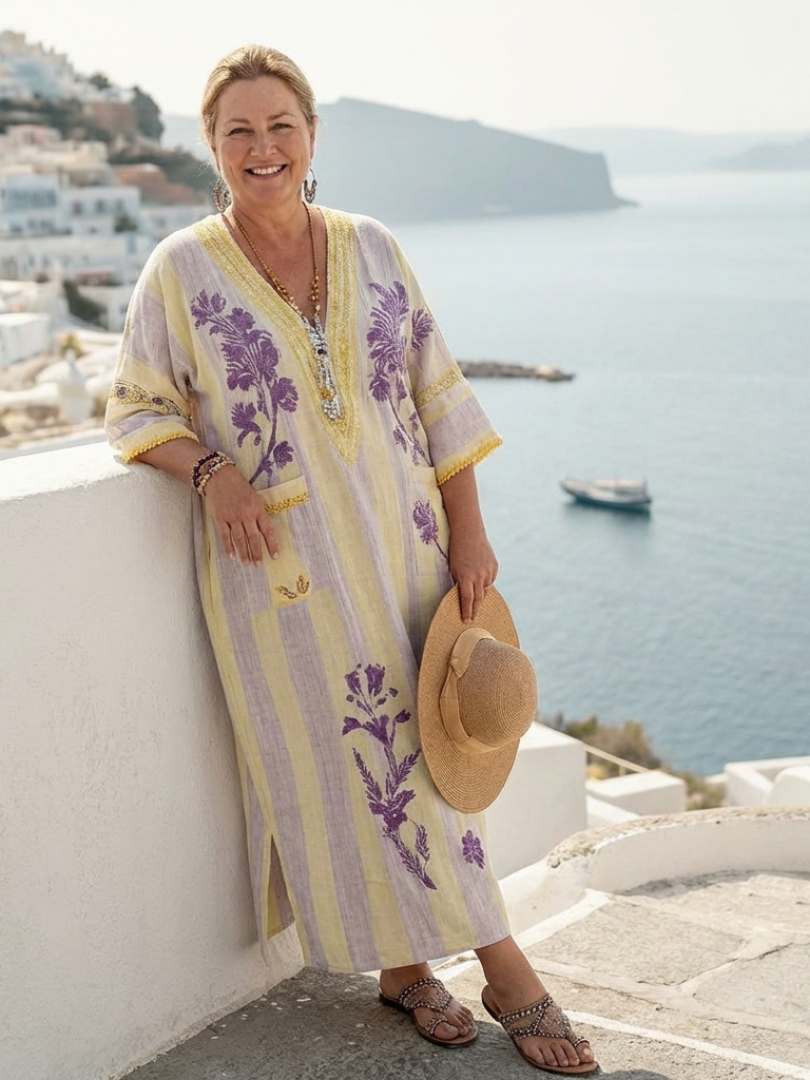 Evelyn™ | Tummy-Flattering Floral Maxi Dress