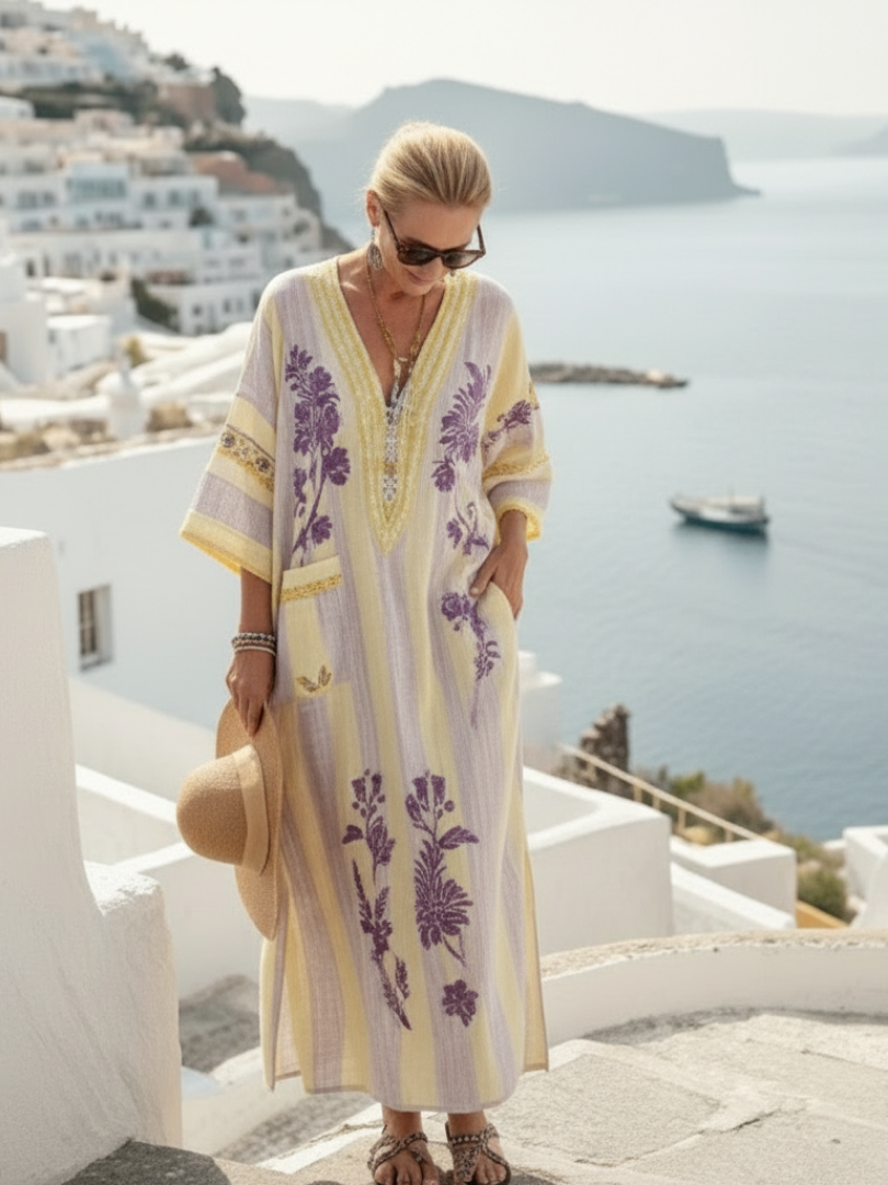Evelyn™ | Tummy-Flattering Floral Maxi Dress