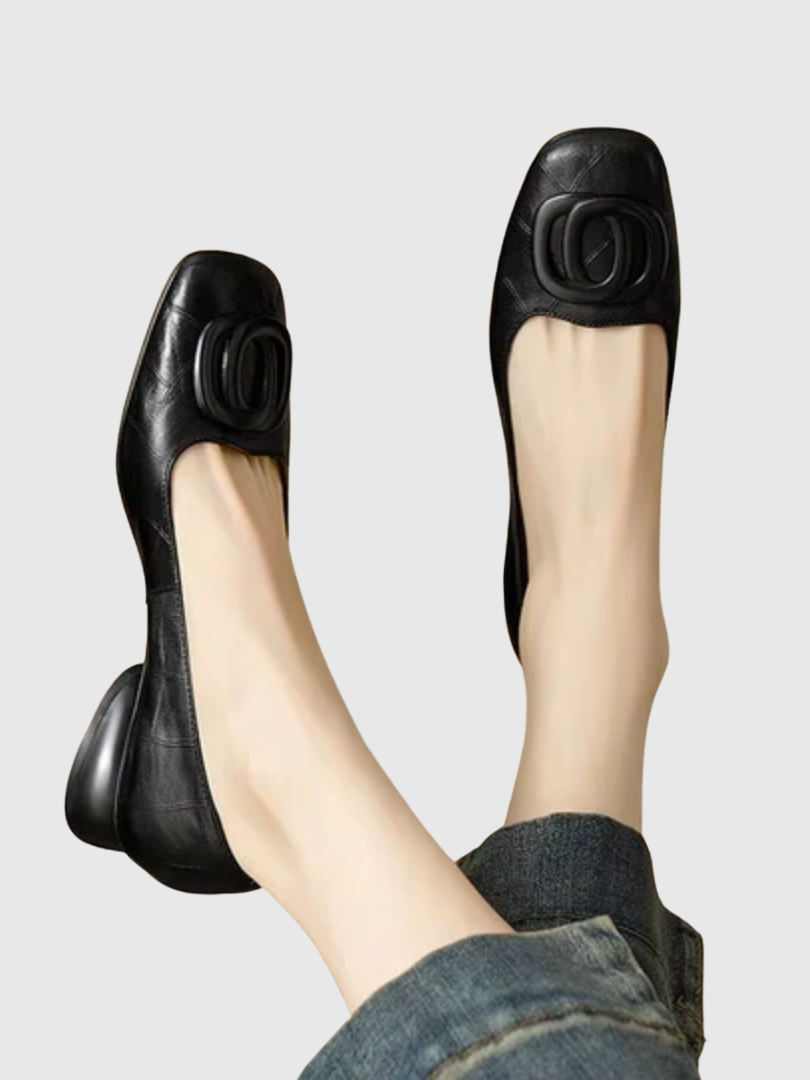 Nancy™ | Comfortable Orthopedic Ballerinas with Square Toe