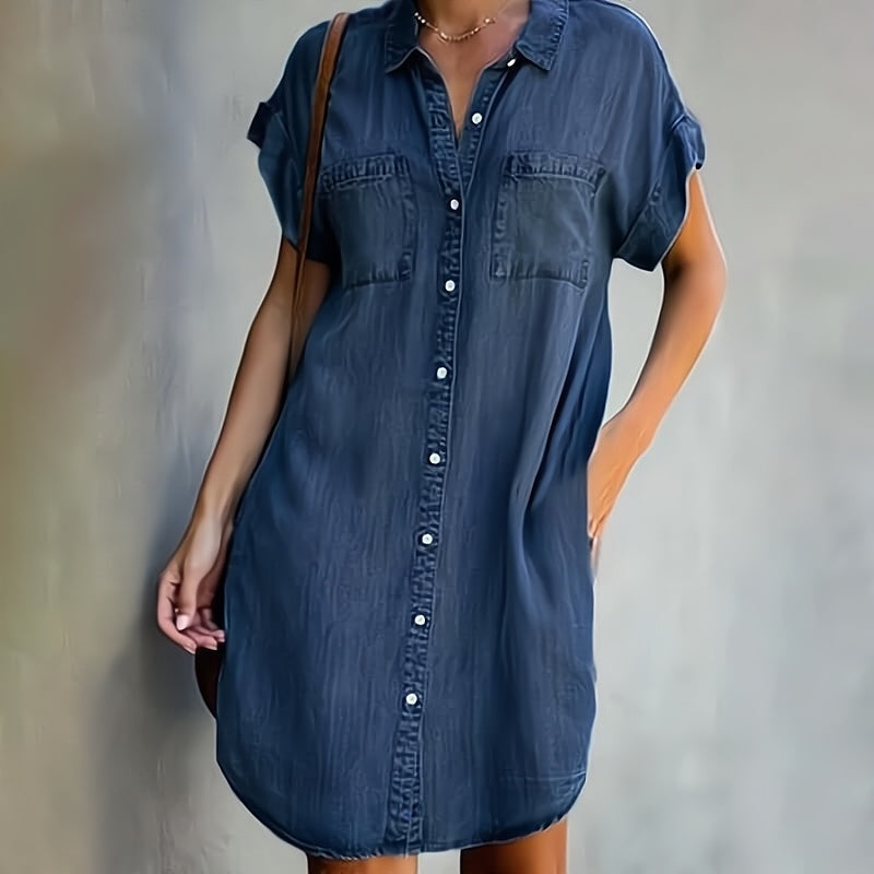 Helen™ | Button-Up Shirt Dress