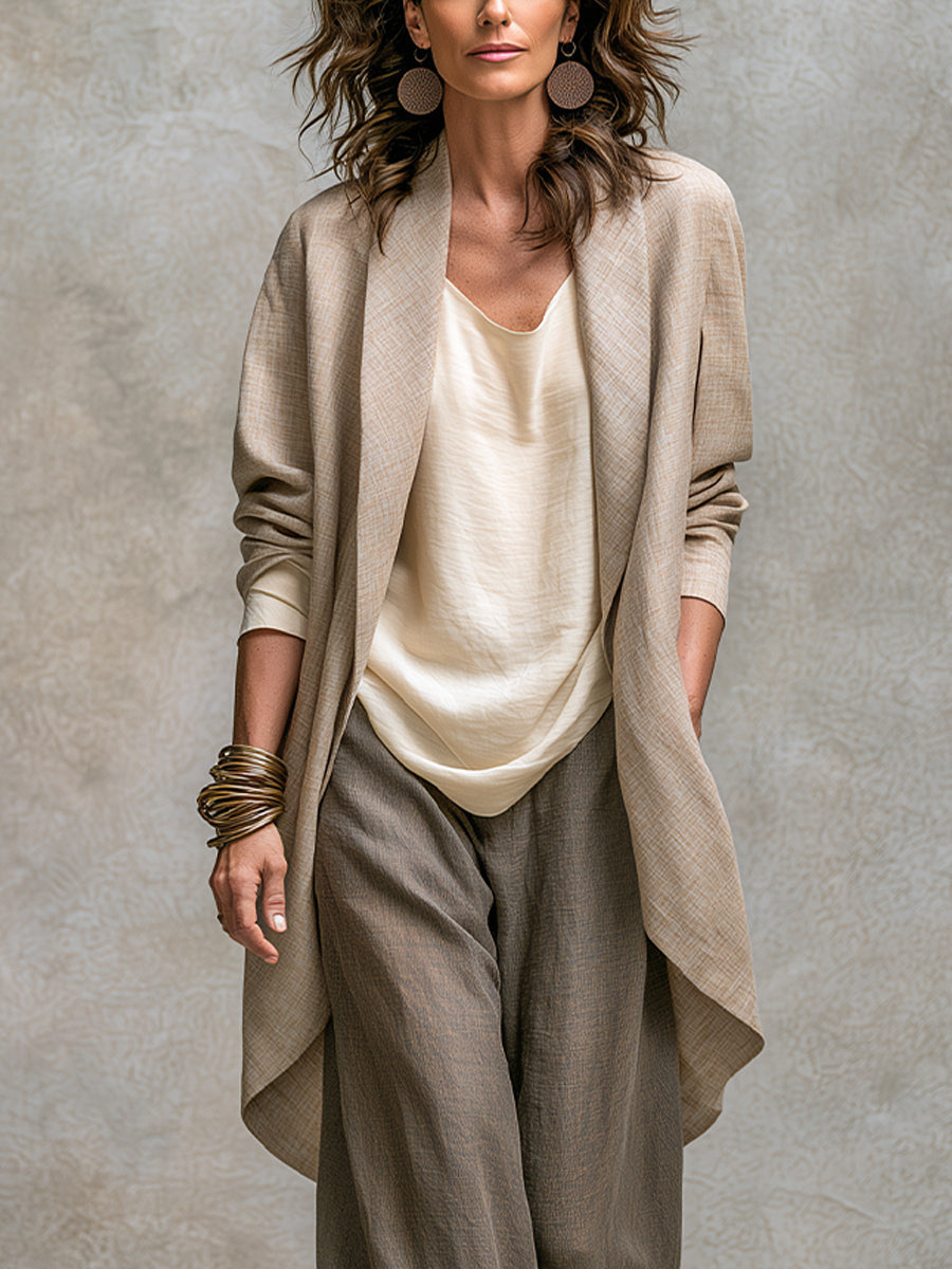 Peggy™ | Elegant Three-Piece Set with Wide Trousers 3