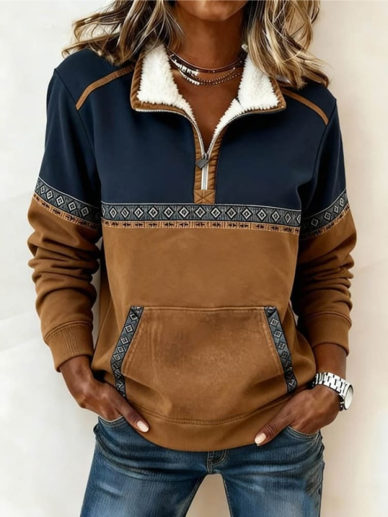 Deborah™ | Comfortable Sweater with Fleece Collar
