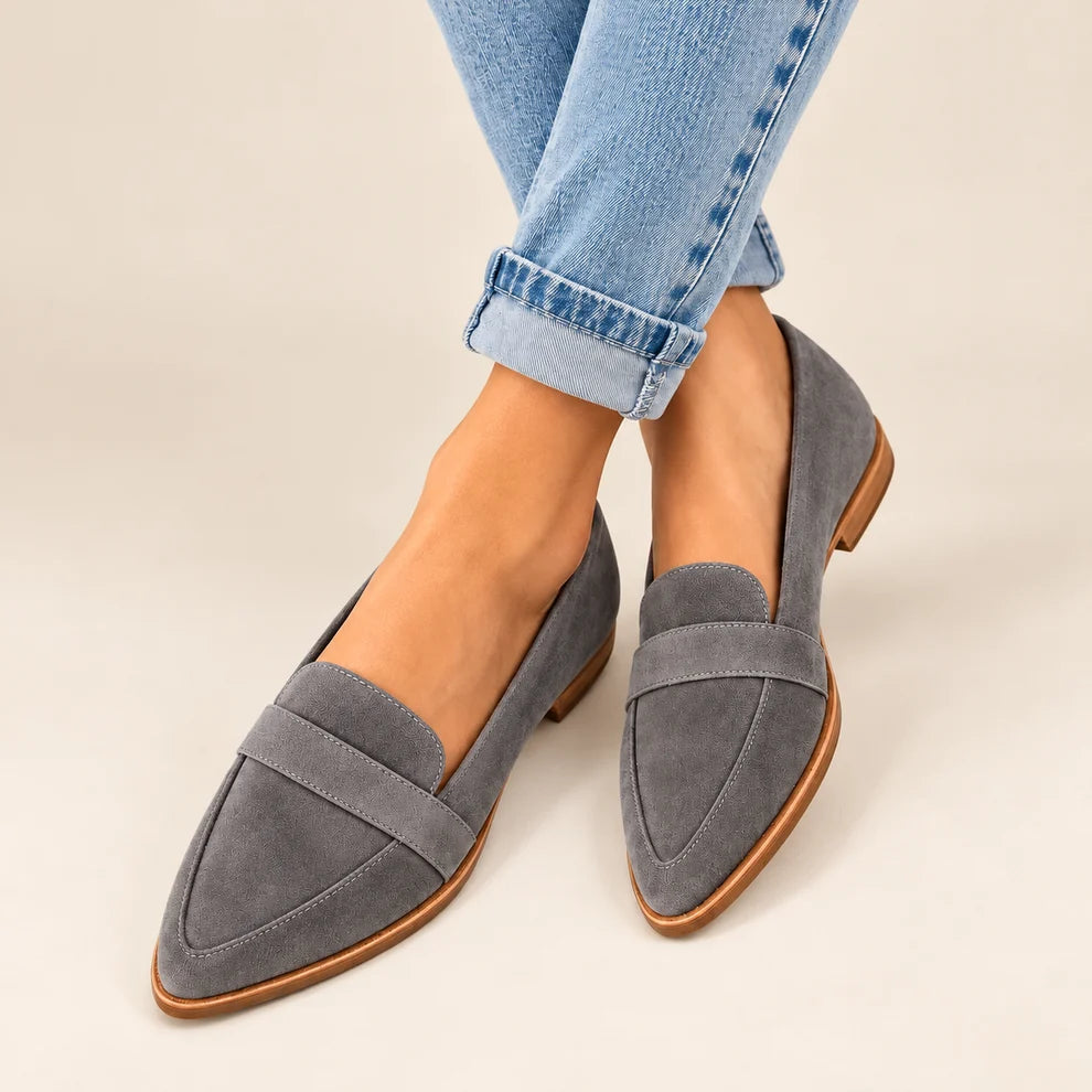 Patricia™ | Orthopedic Suede Slip-Ons with Pointed Toe