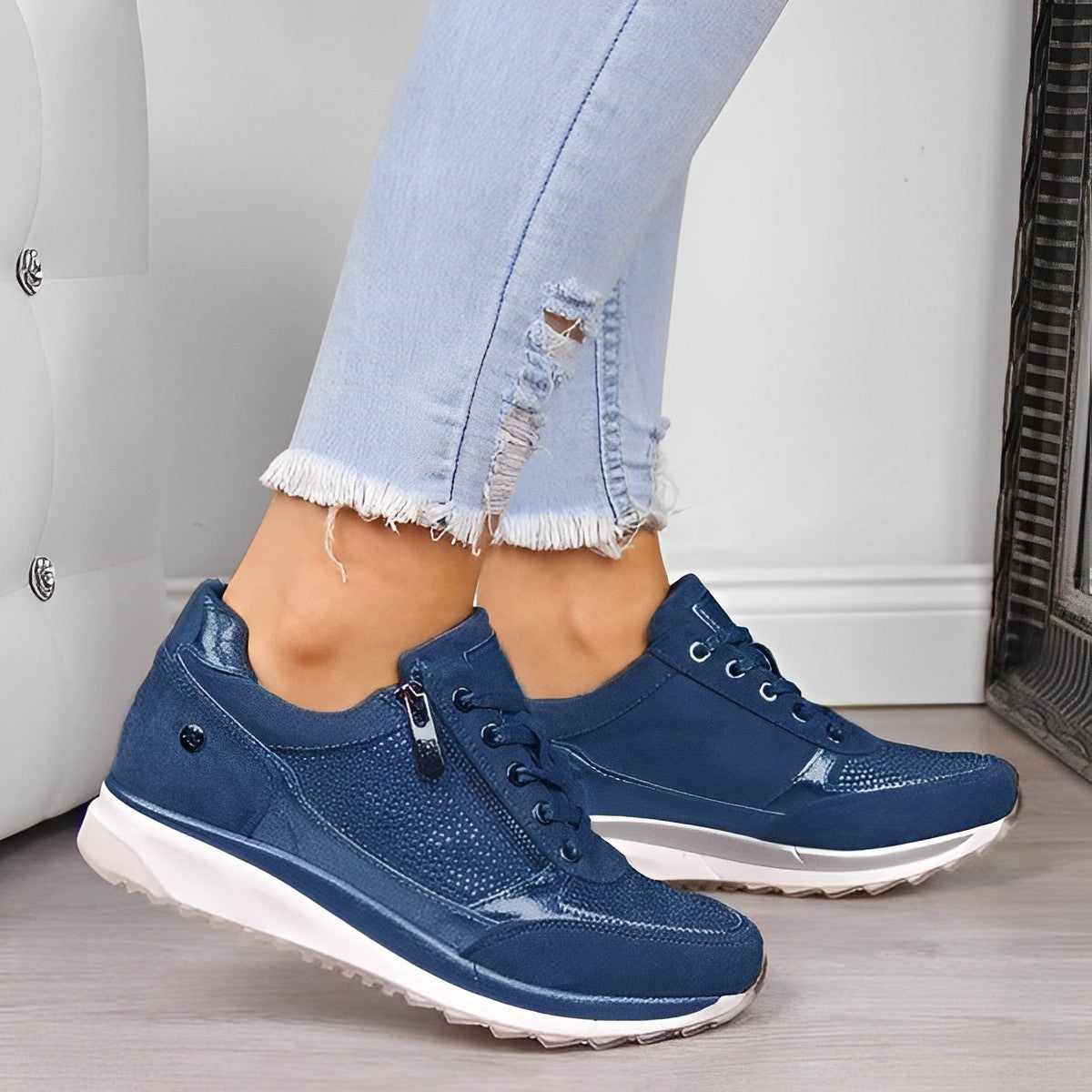 Deborah™ | Orthopedic Wedge Sneakers with Side Zipper