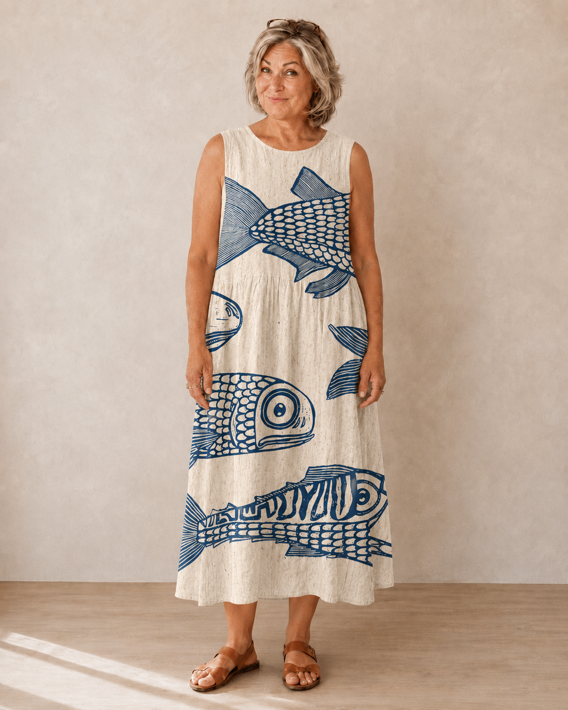 Charlotte™ | Lightweight Floral Midi Dress with Tummy Control