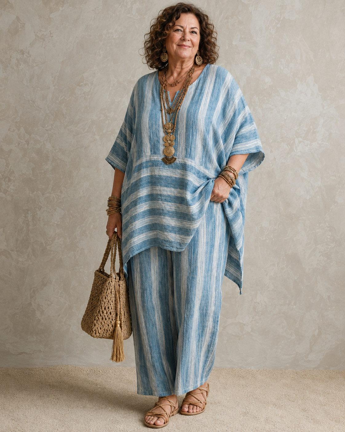 Paisley™ | Bohemian Linen-Look 2-Piece Set