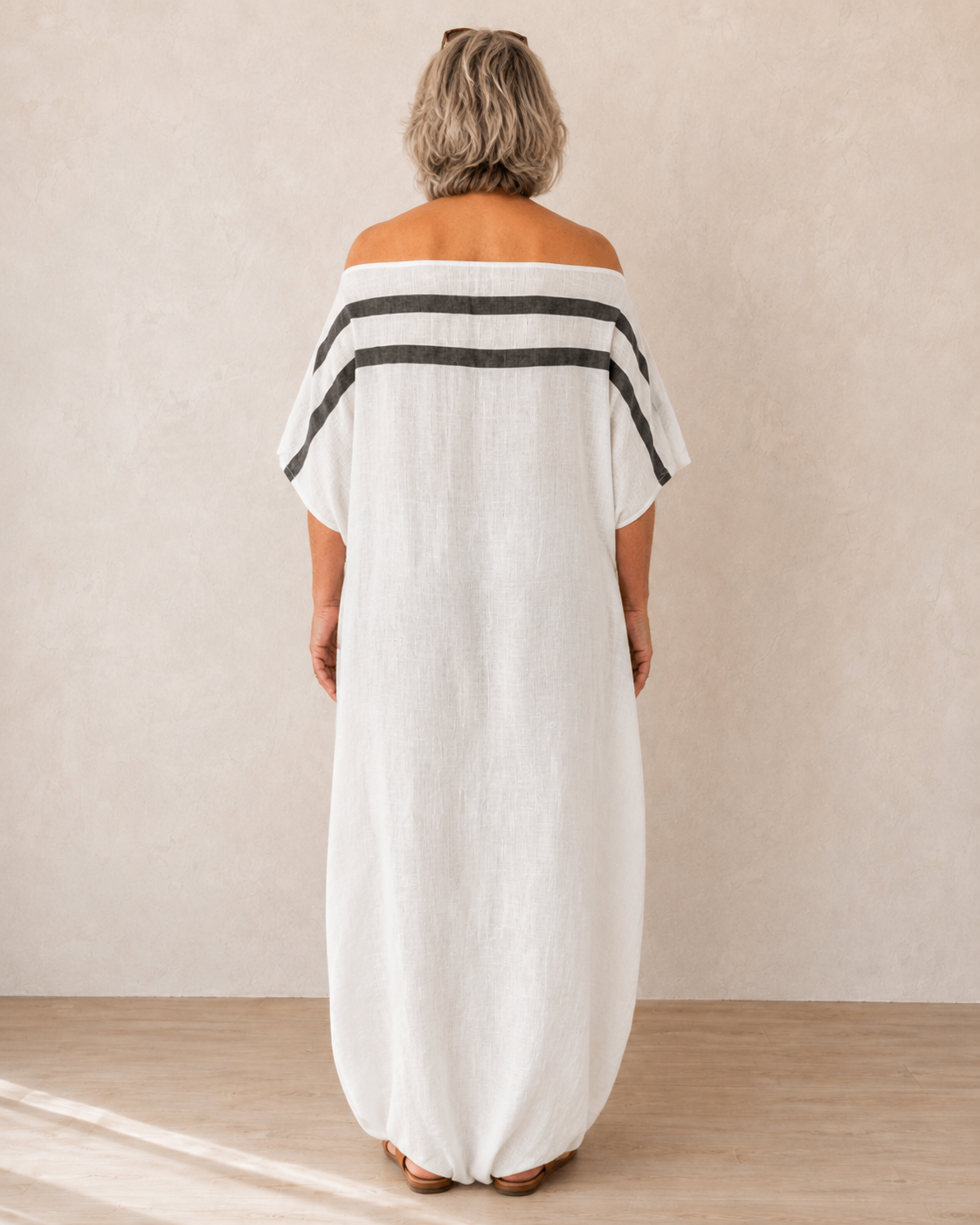 Abigail™ | Comfortable off-shoulder maxi dress that stylishly conceals the belly