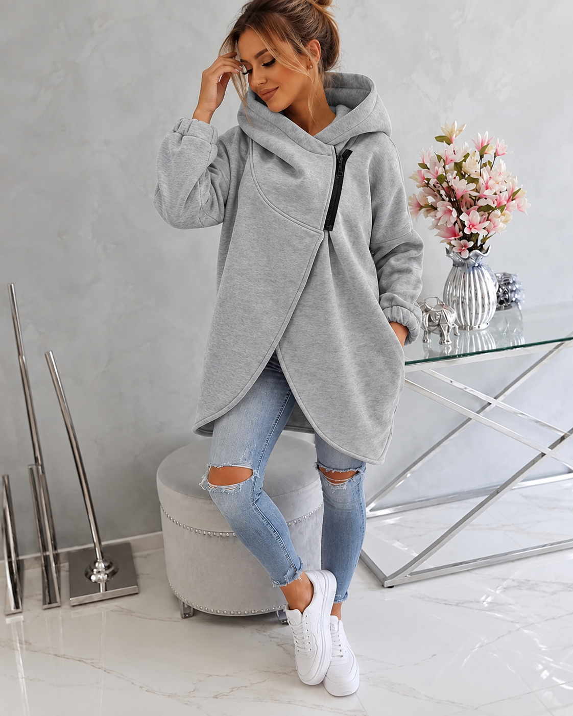 Patricia™ | Comfortable Hoodie Cardigan with Zipper