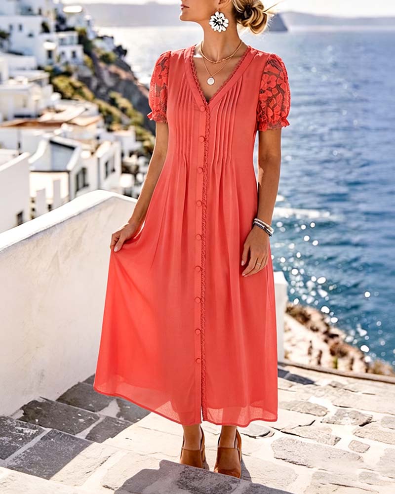 Sara | Loose and Lightweight Floral Midi Dress