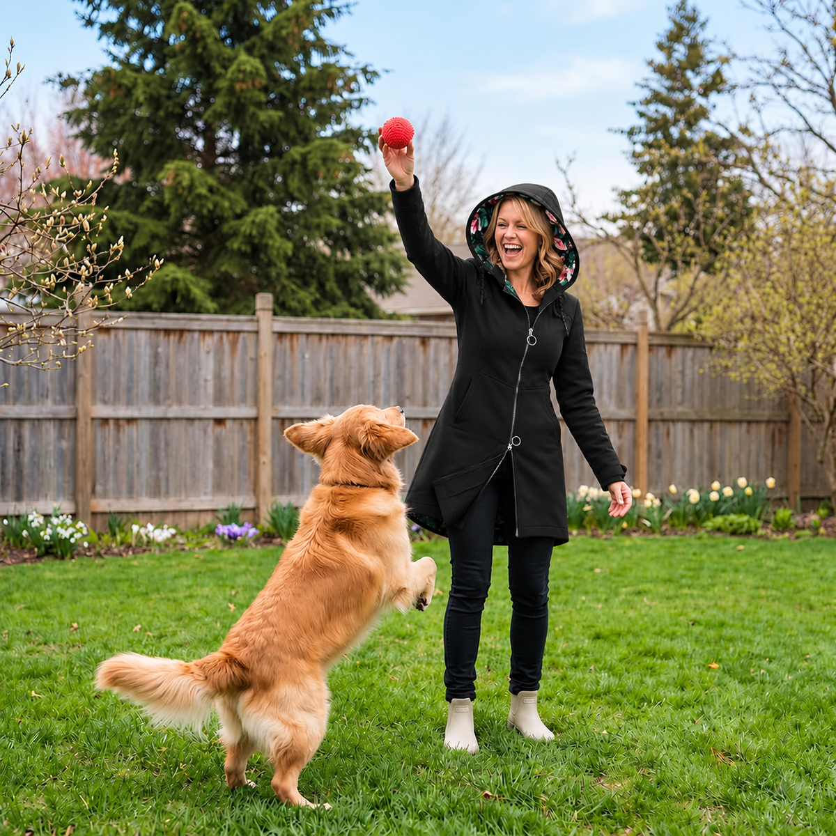 Stella™ | Warm Hooded Jacket with Adjustable Waist