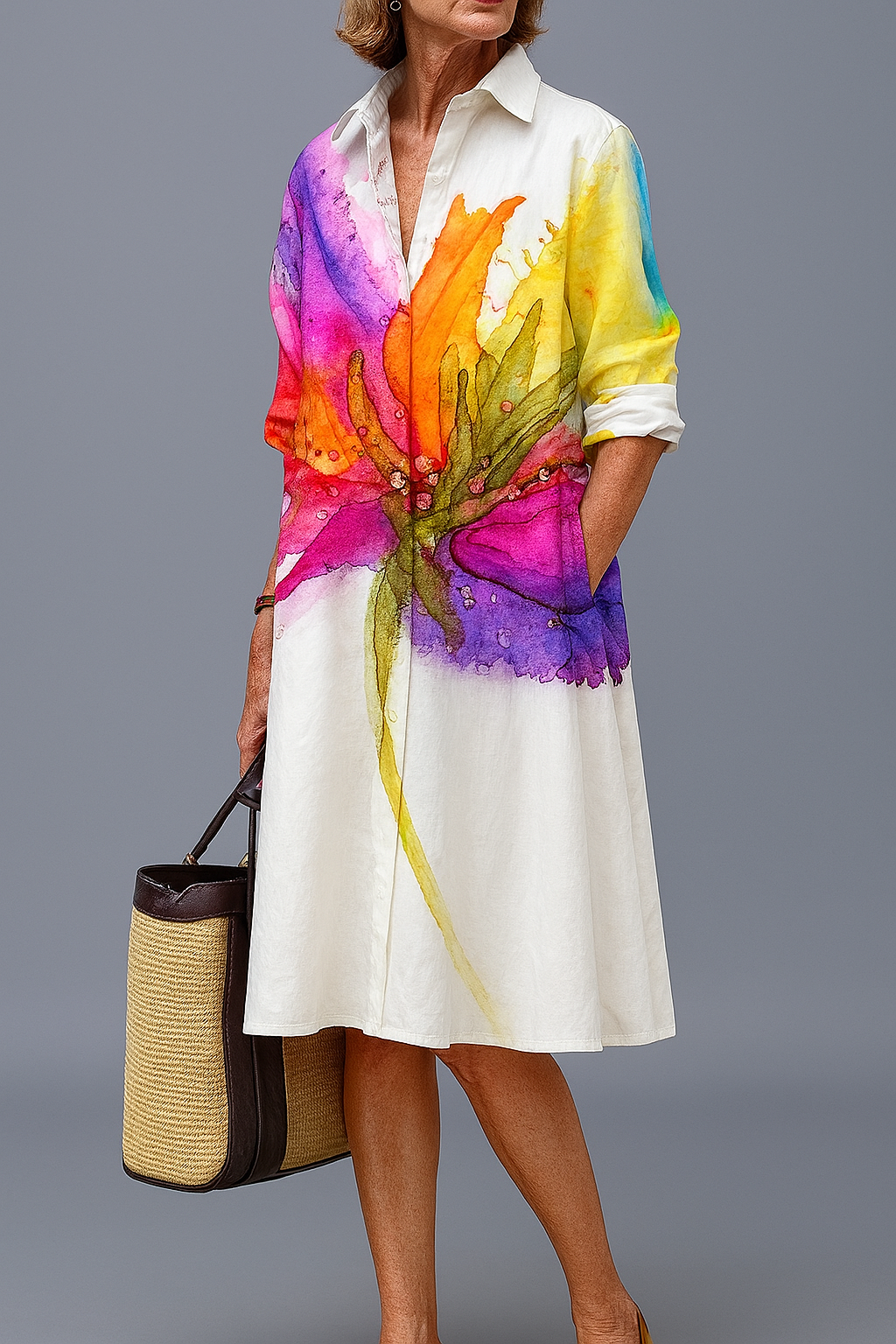 Lydia | Artistic Midi Dress