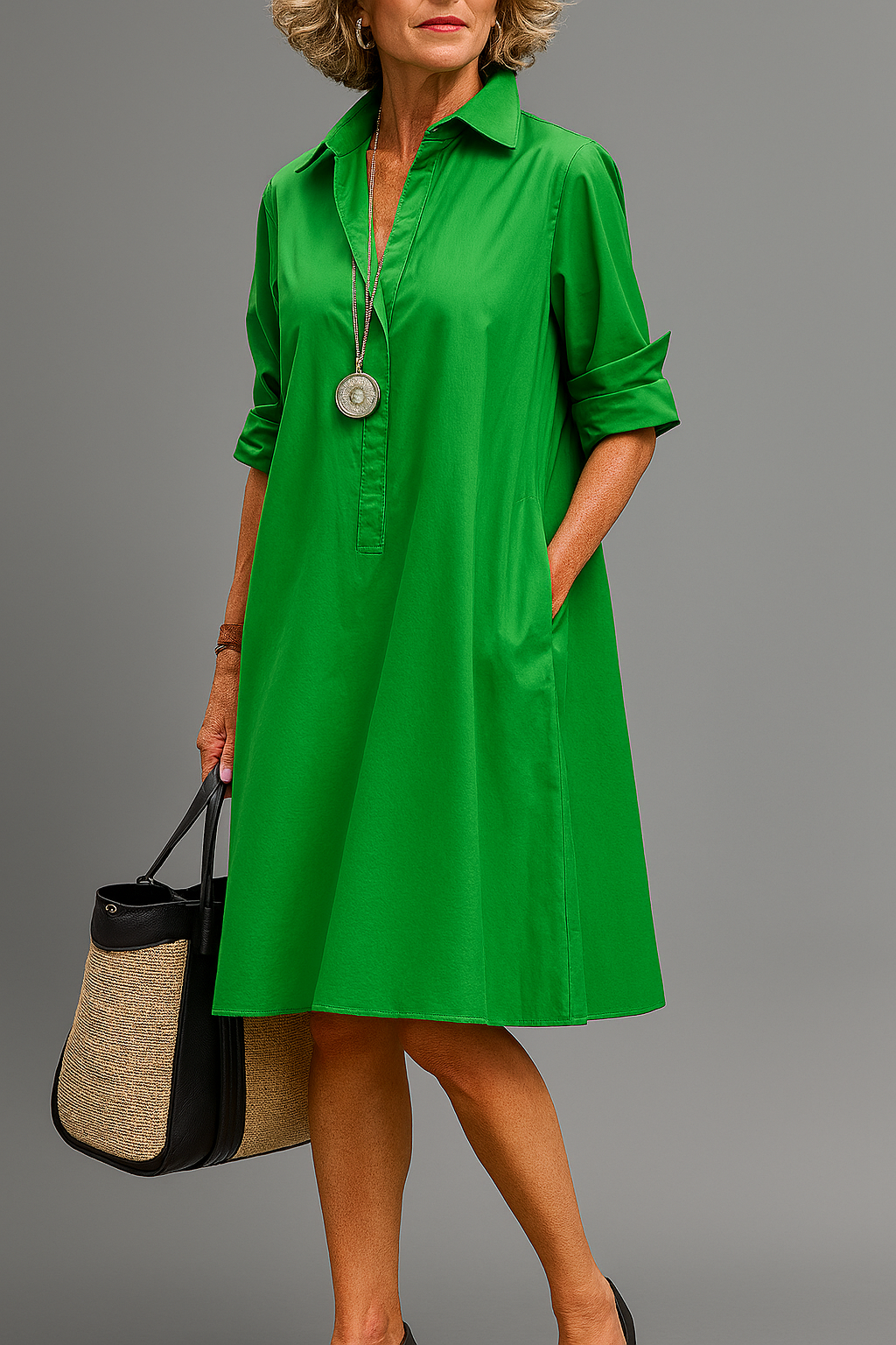 Maïwenn | Minimalist Midi Dress