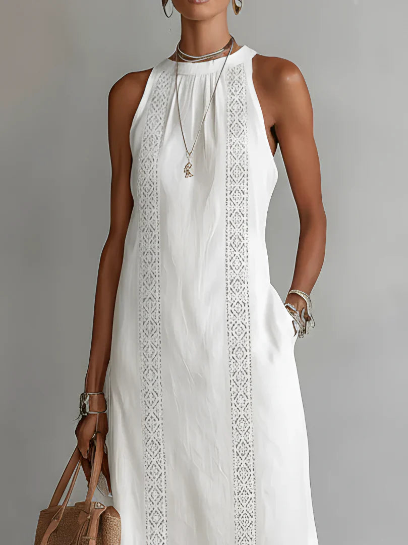 White Linen Dress