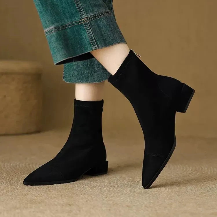 Linda™ | Orthopedic Suede Ankle Boots with Low Heel