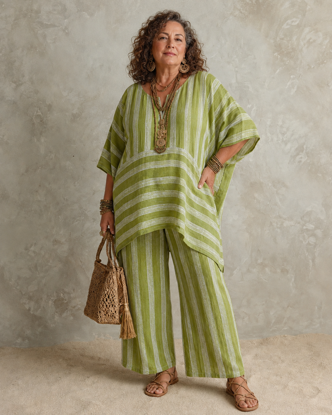Paisley™ | Bohemian Linen-Look 2-Piece Set