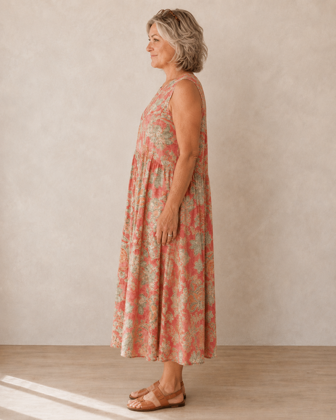 Charlotte™ | Lightweight Floral Midi Dress with Tummy Control
