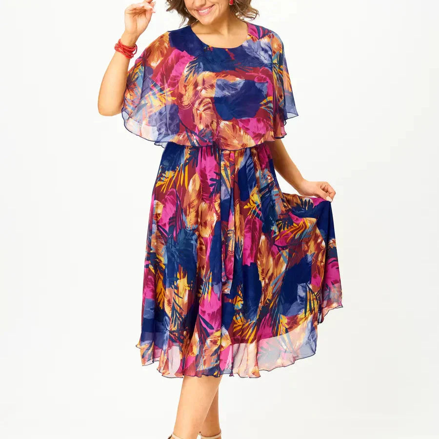 Aitana | Midi dress with vibrant print